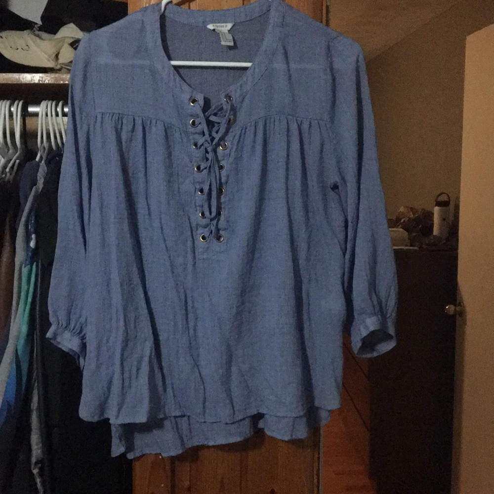 Blue shirt, forever 21
